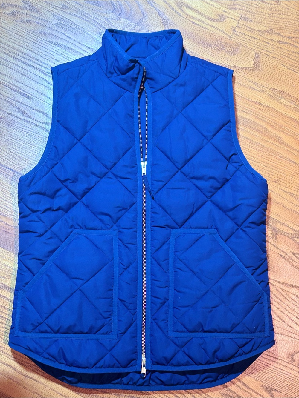 J.Crew Diamond Quilted Full Zip Puffer Vest SMALL